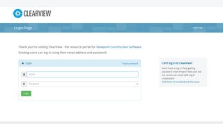 ClearView Login | Viewpoint Construction Software
