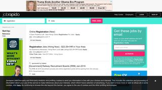 Registration Jobs, Vacancies in India | Jobrapido.com