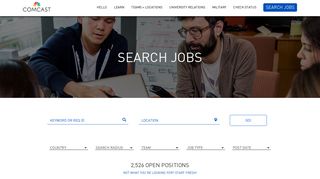 Comcast Careers Job Search