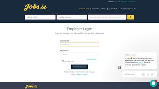 Employer login - Jobs.ie - Jobs in Ireland. Irish Jobs.