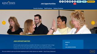 Job Opportunities | Home Page | Kent State University