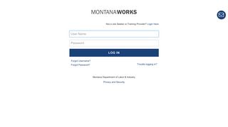 MontanaWorks Login - MontanaWorks.gov