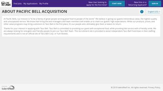 About Pacific Bell Acquisition - talentReef Applicant Portal