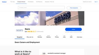 Sears Careers and Employment | Indeed.com