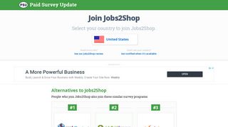 Join Jobs2Shop - Paid Survey Update
