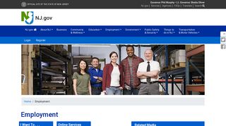 Employment - The Official Web Site for The State of New Jersey