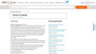 JobsCentral Singapore Company Details - TODAY'S CAREER