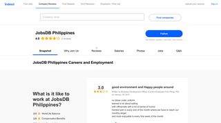 JobsDB Philippines Careers and Employment | Indeed.com