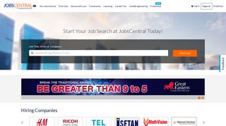 JobsCentral: Search Jobs in Singapore