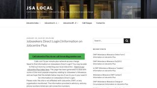 Jobseekers Direct Login | Information on Jobcentre Plus – JSA Local
