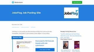 JobsFlag Pricing, How to Post, Key Information, and FAQs - Betterteam