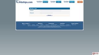 Jobships Member Login | Job on Ships, Shipboard Jobs, Sea Jobs ...