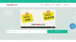 JobsOmega | Leading Job Portal for Latest Job Vacancies in India