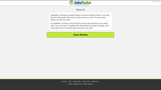 About Us - JobsRadar