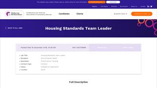 Housing Standards Team Leader - Environmental Health Jobs, Town ...
