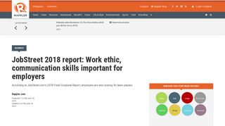 JobStreet 2018 report: Work ethic, communication skills important for ...