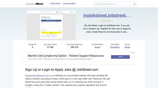 Myjobstreet.jobstreet.com.my website. Sign Up or Login to Apply Jobs ...