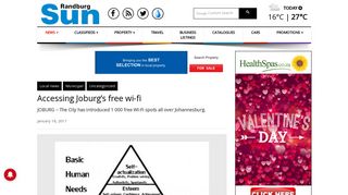 Accessing Joburg's free wi-fi | Randburg Sun