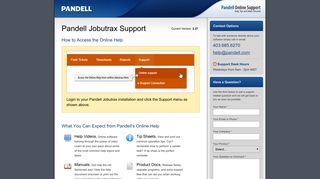 Pandell Jobutrax Support