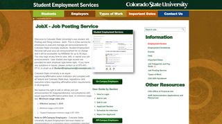 Job Posting Service - Student Employment Services