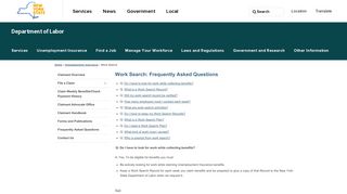 Work Search - New York State Department of Labor