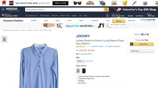 Jockey Person to Person Long Sleeve Pique Polo 300473 at Amazon ...