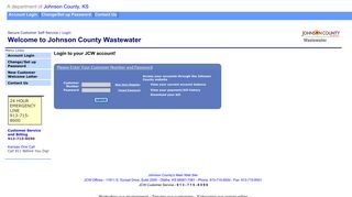 Johnson County Wastewater / Customer Self-Service