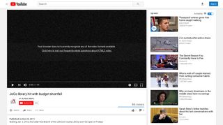 JoCo library hit with budget shortfall - YouTube