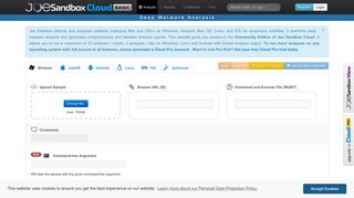 Automated Malware Analysis - Joe Sandbox Cloud Basic