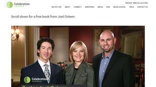 Sign up for a free book from Joel Osteen