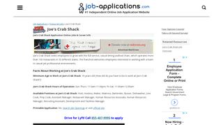 Joe's Crab Shack - Job-Applications.com