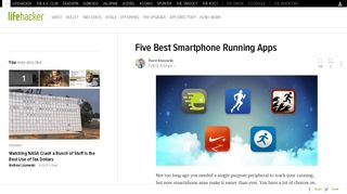 Five Best Smartphone Running Apps - Lifehacker