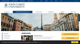 Admissions - John Cabot University