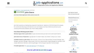 John Deere Application, Jobs & Careers Online - Job-Applications.com