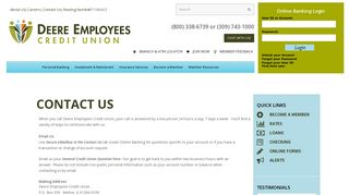 Contact Us - Deere Employees Credit Union