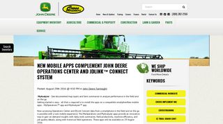 New mobile apps complement John Deere Operations Center and ...