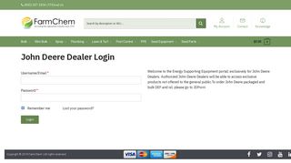 John Deere Dealer Login - FarmChem