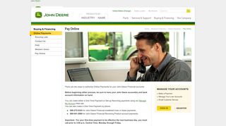 Pay Your John Deere Financial Accounts Online