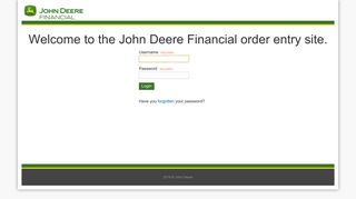 Login - John Deere Financial - Direct EDJE
