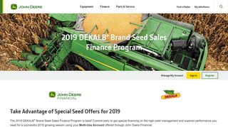 Monsanto DEKALB Seed Financing | Multi-Use Account | John Deere ...