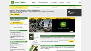 JD Parts online - JDParts: Homepage - John Deere