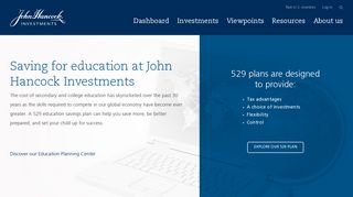 529 college savings plan | John Hancock Investments