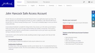 John Hancock | Safe Access Account