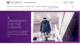 Application Process | Undergraduate Admissions | Johns Hopkins ...