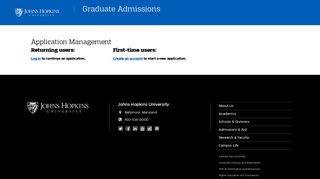 Application Management - Johns Hopkins Carey Business School