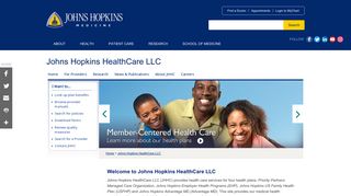 Welcome to Johns Hopkins HealthCare LLC - Johns Hopkins Medicine