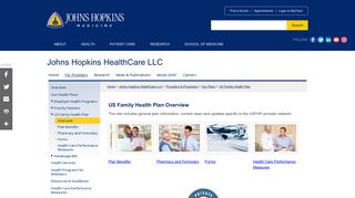 US Family Health Plan Overview - Johns Hopkins Medicine