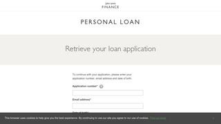 Application | John Lewis Personal Loan - First Data