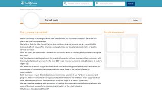 John Lewis Graduate Jobs and Schemes - TheBigChoice