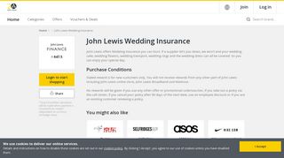 Asia Miles iShop - John Lewis Wedding Insurance - collect Miles with ...